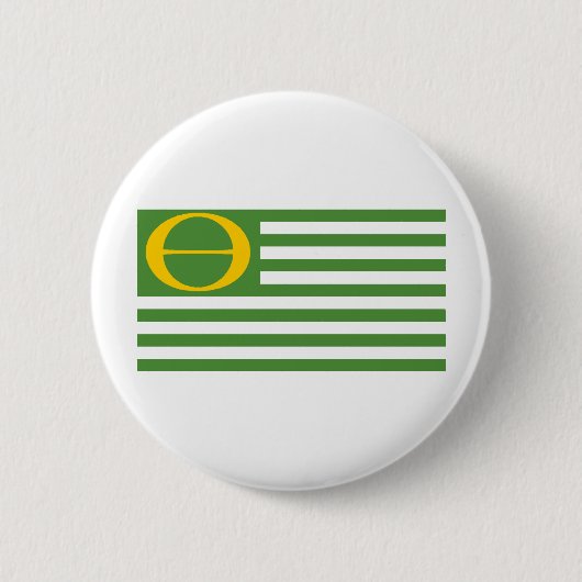 Ecologische vlag ronde button 5,7 cm (Voorkant)