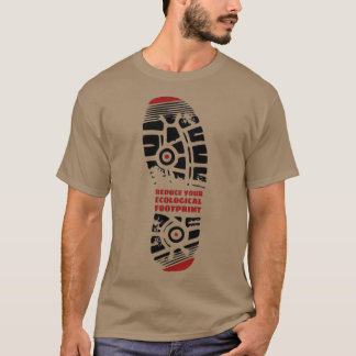 Ecologische voetafdruk sticker amp Gift Environmen T-shirt