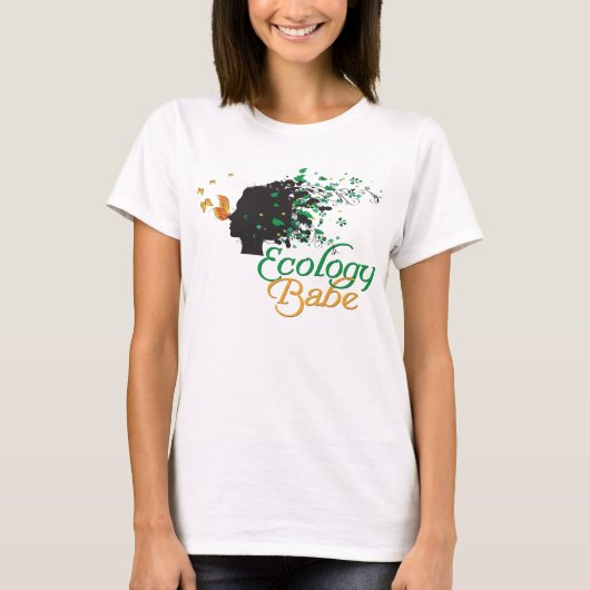 Ecology Babe Natuur houdt van shirt (Voorkant)