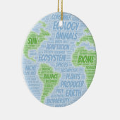 Ecology Word Cloud Keramisch Ornament (Rechts)