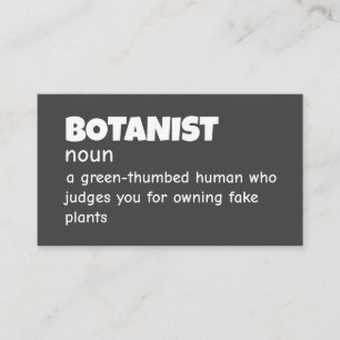 Ecoloog Plant Definition Kaart Visitekaartje