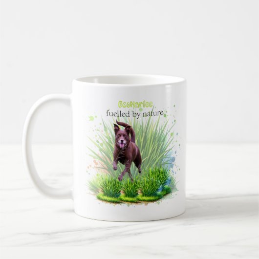 EcoMarlee gevoed door natuur koffie mok (Links)