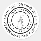 Ecommerce Bedankt Sticker (Voorkant)