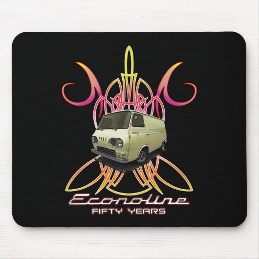 Econoline Van 50 jaar Mousepad Muismat (Voorkant)