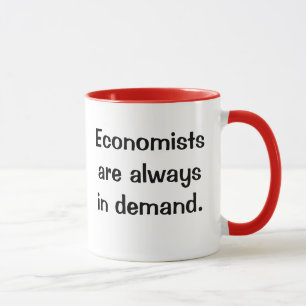 Economen in vraag. Witty Economics Citaat Slogan Mok
