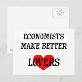 Economen maken betere overzichten briefkaart (Voorkant / Achterkant)