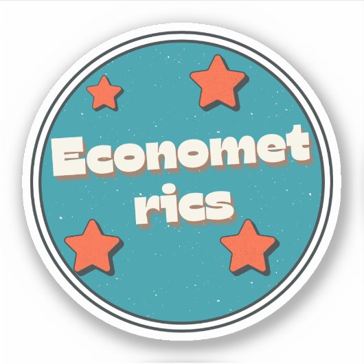 econometrie sticker (Voorkant)
