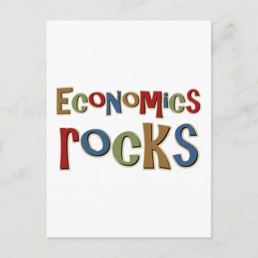 Economics Rocks Briefkaart (Voorkant)