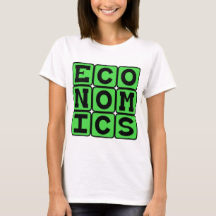 Economie, de studie van geld t-shirt