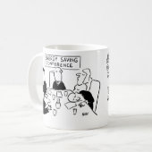 Économie d'énergie Cartogrammes Mug (Devant gauche)