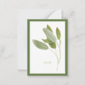 ÉCONOMIE FRAÎCHE 3,5x2,5 Carte à plat / Vert (Devant)