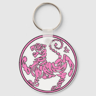 Economie Roze Tijger Sleutelhanger