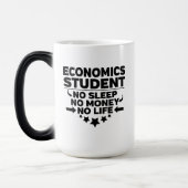 Economie Student geen Slaap Geen Geld Geen Leven Magische Mok (Links)