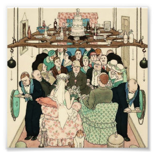 “Economie van de Ruimte” door W Heath Robinson Foto Afdruk