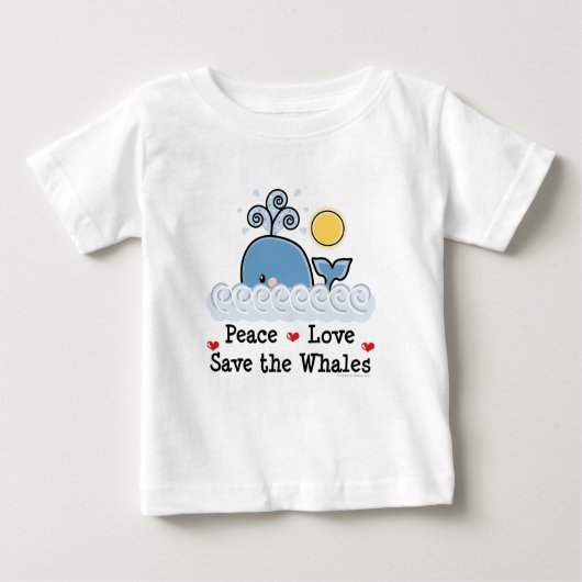 Économies d'amour de paix le T-shirt de bébé de (Devant)