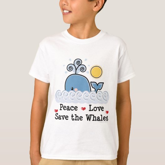 Économies d'amour de paix le T-shirt d'enfants de (Devant)