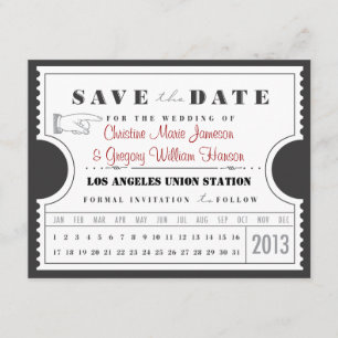 Économies de carte perforée de billet la date