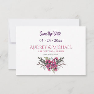 Économies de cornouiller le faire-part de date