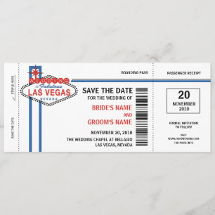 Économies de Las Vegas les invitations de date