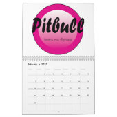 Économies de Pitbull le calendrier de race (Feb 2027)