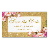 Économies florales roses aimant de parties (devant)