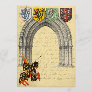 Économies médiévales de chevalier les cartes de