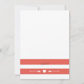 Économies nautiques d'amour le faire-part de date (Dos)