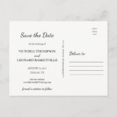 Économies tropicales la carte postale l'épousant (Dos)