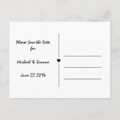 Économies vintages de plage de palmier la carte (Dos)