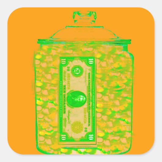 Économisez de l'argent Remplir Modèle Sticker (Devant)