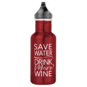 Économisez de l'eau Boire plus de bouteilles d'eau (Droite)