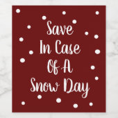 Économisez En Coque D'Un Étiquette De Vins De La J (Étiquettes simples)