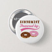 Economist Gift (Donuts) Ronde Button 5,7 Cm (Voorkant /achterkant)
