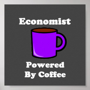 "Econoom" aangedreven door koffie Poster