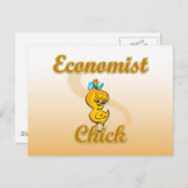 econoom Chick Briefkaart (Voorkant / Achterkant)