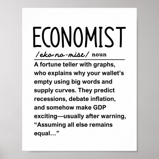 Econoom Poster (Voorkant)