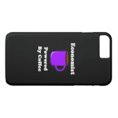 "Econoom" Powered by Coffee Case-Mate iPhone Case (Achterkant (Horizontaal))