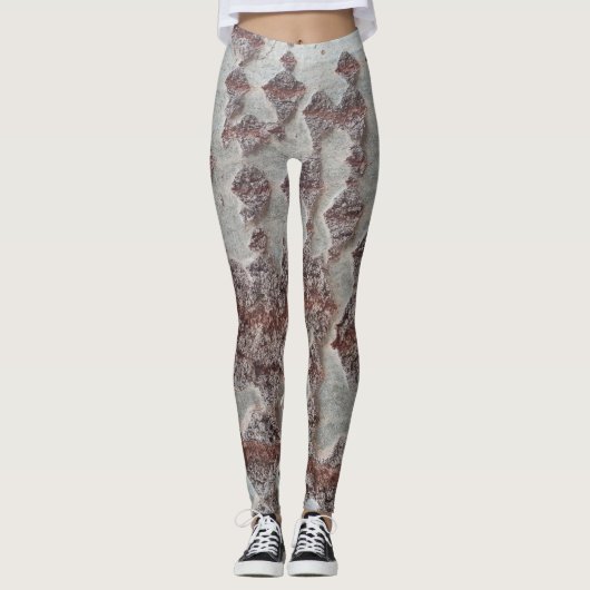 Écorce bois motif leggings (Devant)