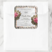 Écorce d'arbre naturel Bois blanc Logo Étiquette (Sac)