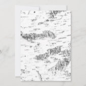 Écorce de bouleau - Carte photo rustique simple (Dos)