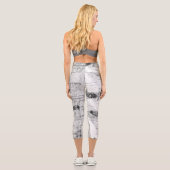 Écorce de bouleau motif capri leggings (Verso)