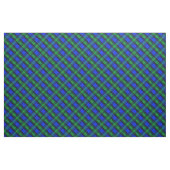 écossais bleu et vert plaid, tissu diagonal (Yard)