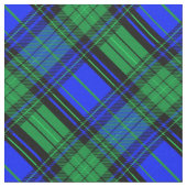 écossais bleu et vert plaid, tissu diagonal (Fermer)