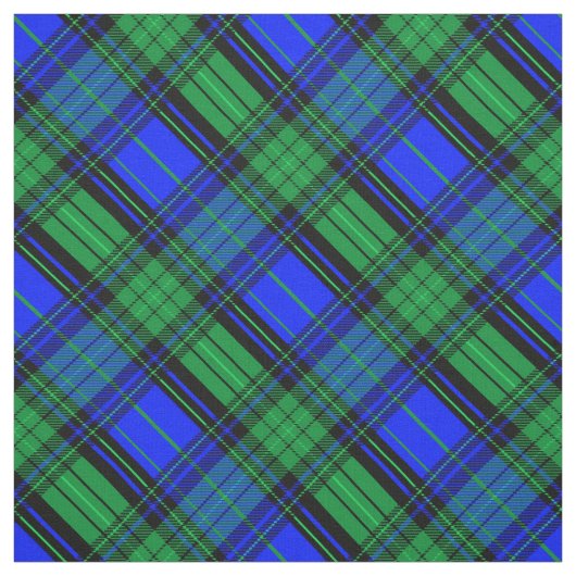 écossais bleu et vert plaid, tissu diagonal (Échantillon)