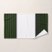 Écossais buffle noir et vert (Serviette à main)