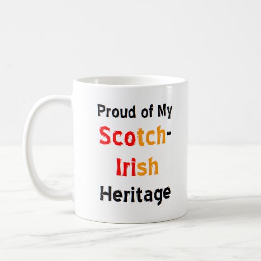 écossais irish heritage café tasse (Gauche)