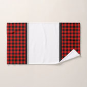 Écossais noir et rouge de Buffalo (Serviette à main)