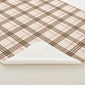 écossais plaid motif tartan beige brun rouge (3/4)