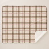 écossais plaid motif tartan beige brun rouge (Devant (Horizontal))