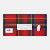 Écossais Stewart Plaid Rouge MONOGRAMME (Clavier et souris)